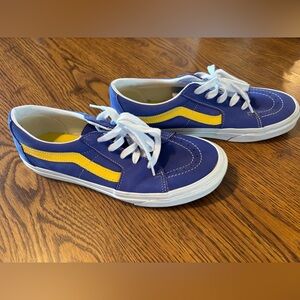 Blue and Yellow Sneakers